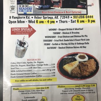 Arrow's Cafe and BBQ - Menu - Cafes Near Me - Heber Springs, Arkansas Arrow's Cafe and BBQ - Menu - Cafes Near Me - Heber Springs, Arkansas