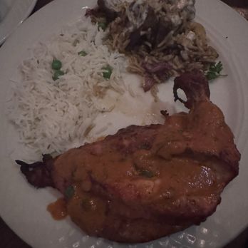 Royal Taj - Chicken with some of the rice and goat dish - Indian Near Me - Columbia, Maryland Royal Taj - Chicken with some of the rice and goat dish - Indian Near Me - Columbia, Maryland