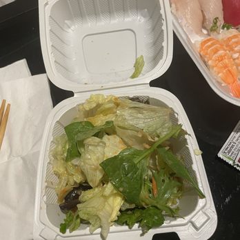 Sushi Bella - A side salad size of house salad, mostly just lettuce. - Sushi Bars Near Me - Desert Hot Springs, California Sushi Bella - A side salad size of house salad, mostly just lettuce. - Sushi Bars Near Me - Desert Hot Springs, California