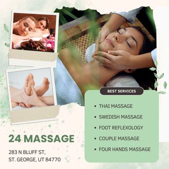 24 Massage - Check out our services and benefits - Massage Near Me - St. George, Utah 24 Massage - Check out our services and benefits - Massage Near Me - St. George, Utah