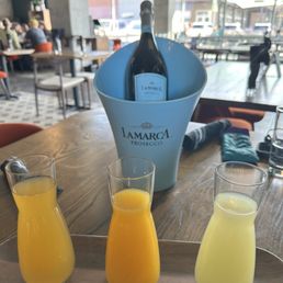 Bottle of Bubbles with pineapple, orange and lime cordial. Bottle of Bubbles with pineapple, orange and lime cordial.
