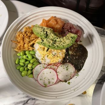 The Peacock - Ahi tuna and salmon poke bowl - Breakfast & Brunch Near Me - Charleston, South Carolina