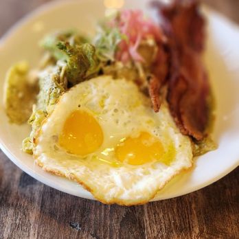 Social - Chilaquiles with bacon - New American Near Me - Costa Mesa, California