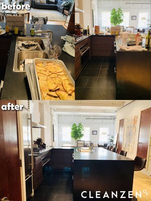 Photo of Cleanzen - Chicago, IL, US. Before and After Party Cleaning Cleanzen Cleaning Services 1529 W Fry St Chicago, IL 60642 (312) 561-3420