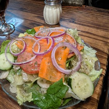 The Big Cheese & Pub - 'Small' tossed salad with amazing dressing ($8) - Pizza Near Me - Cranston, Rhode Island
