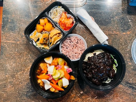 Korean Bamboo teriyaki & bunsik by null