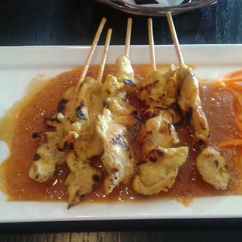 Sortrel Thai - Chicken Satay Peanut Sauce tastes like candy :) - Thai Near Me - Sterling, Virginia Sortrel Thai - Chicken Satay Peanut Sauce tastes like candy :) - Thai Near Me - Sterling, Virginia