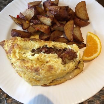 The Wave Kitchen & Bar - Personal Omelet with homefries - Bars Near Me - Vero Beach, Florida