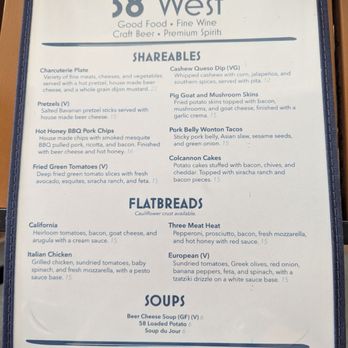 58 West - Appetizers, flatbreads - Beer, Wine & Spirits Near Me - Logan, Ohio