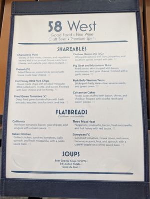 Menu photo 2 58 West Logan, OH Menu photo 2 58 West Logan, OH