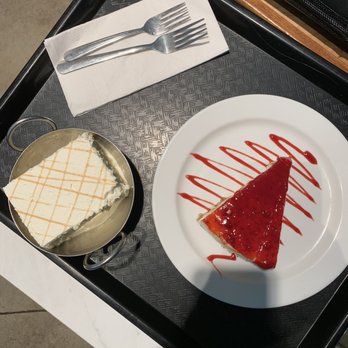 Dessert Gallery - Tres Leches, slice and New York Cheesecake, slice - Desserts Near Me - Houston, Texas Dessert Gallery - Tres Leches, slice and New York Cheesecake, slice - Desserts Near Me - Houston, Texas