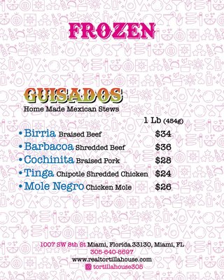 Menu photo 4 Tortilla House Miami, FL