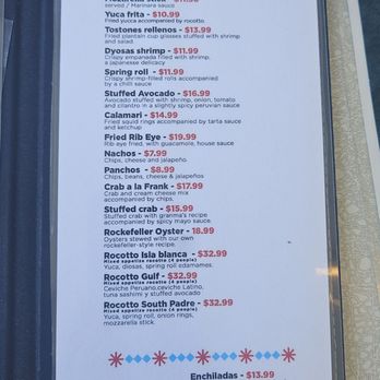 Rocotto Grill - Menu - Seafood Near Me - South Padre Island, Texas Rocotto Grill - Menu - Seafood Near Me - South Padre Island, Texas