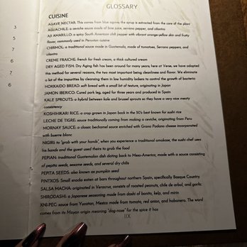 Verse - GLOSSARY. - Seafood Near Me - Toluca Lake, California
