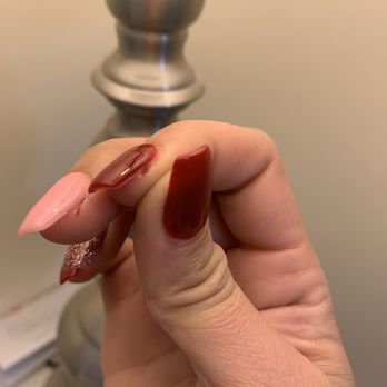 Artistic Nails and Spa - They 2 cuts a side red and pink fingers and another sides of fingers as well. - Nail Salons Near Me - Vienna, Virginia Artistic Nails and Spa - They 2 cuts a side red and pink fingers and another sides of fingers as well. - Nail Salons Near Me - Vienna, Virginia