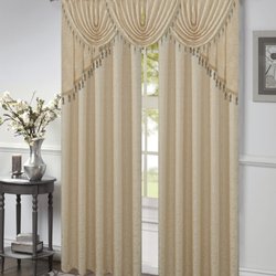 Angelina panels with valances and swag set