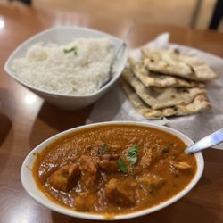 Cumin N Eat - Chicken Makhani (~$15) with basmati rice & Butter Naan (~$4)