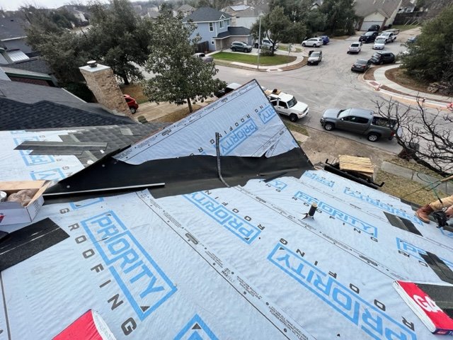 Slide of Priority Roofing