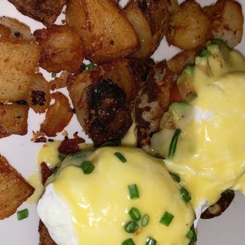 Megg's Cafe - Crabcake and Avocado Benedict - Bakeries Near Me - Temple, Texas