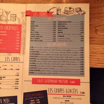 La Crêperie Rennaise - Menu 2 - Creperies Near Me - Rennes, 35