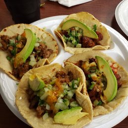 three tacos on a plate