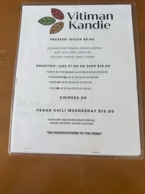 Menu photo 2 Vitiman Kandie Restaurant Cleveland, OH Menu photo 2 Vitiman Kandie Restaurant Cleveland, OH