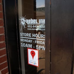 Rebel Ink Printing - Store Hours