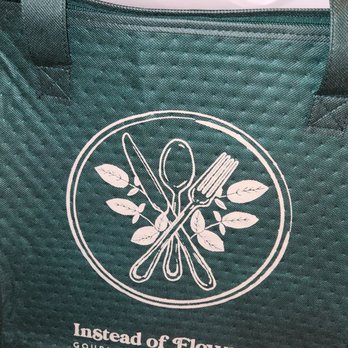 Instead of Flowers - Delivery bag - Food Delivery Services Near Me - Atlanta, Georgia Instead of Flowers - Delivery bag - Food Delivery Services Near Me - Atlanta, Georgia