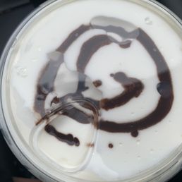 a close up of a cup of coffee