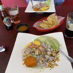 Ceviche De Talapia, an appetizer and a meal. Ceviche De Talapia, an appetizer and a meal.