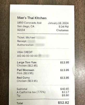 Menu photo 7 Mae’s Thai Kitchen San Diego, CA Menu photo 7 Mae’s Thai Kitchen San Diego, CA