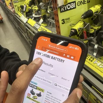 The Home Depot - Daniel is explaining differences in batteries and pricing. - Hardware Stores Near Me - North Hollywood, California The Home Depot - Daniel is explaining differences in batteries and pricing. - Hardware Stores Near Me - North Hollywood, California