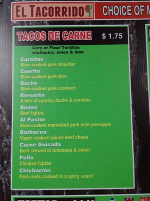 Menu photo 8 El Tacorrido Austin, TX Menu photo 8 El Tacorrido Austin, TX