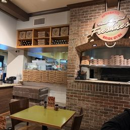 Inside. Brick oven! Inside. Brick oven!