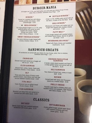 Menu photo 3 J & L Cafe Glendive, MT