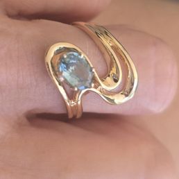 My resized ring all polished up and beautiful