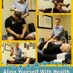 Adjust Today Chiropractic - Dr. Dustin Dukart doing muscle testing and reflex resets.