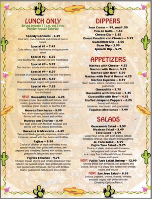 Menu photo 2 La Nopalera Mexican Restaurant Beaufort, SC Menu photo 2 La Nopalera Mexican Restaurant Beaufort, SC