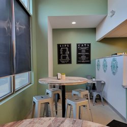3 Thirty Three Apothecary - High top tables and the menu