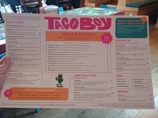Menu photo 3 Taco Boy Folly Beach, SC Menu photo 3 Taco Boy Folly Beach, SC