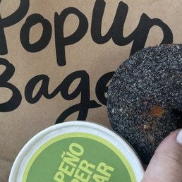 Poppy bagel,  limited time schmear