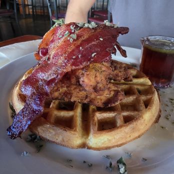Nalu's South Shore Grill - Chicken and waffles! - Hawaiian Near Me - Kihei, Hawaii