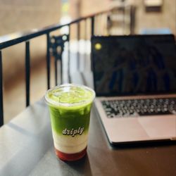 driply - Strawberry matcha latte