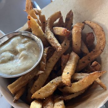 Grey Ghost - Rosemary Fries with Garlic Aioli - American Near Me - Detroit, Michigan Grey Ghost - Rosemary Fries with Garlic Aioli - American Near Me - Detroit, Michigan