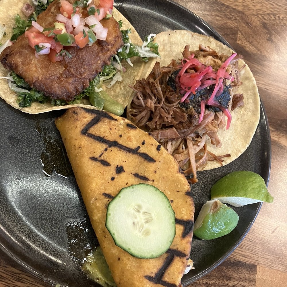 Teocalli Cocina - Pescado tempura style taco - Mexican Near Me - Longmont, Colorado Teocalli Cocina - Pescado tempura style taco - Mexican Near Me - Longmont, Colorado