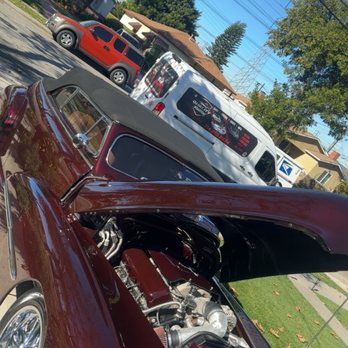 Quality Finish Auto Detail - '48 Pontiac with his Detail Van in the background - Auto Detailing Near Me