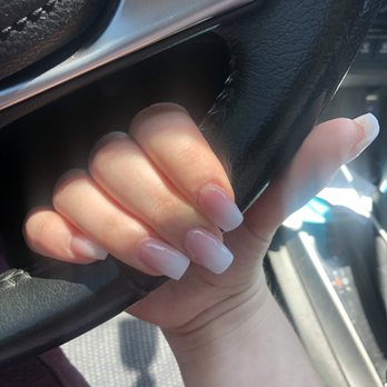 Trendy Nails Spa - Ombré nails (white and light pink dip powder) - Nail Salons Near Me - Chula Vista, California Trendy Nails Spa - Ombré nails (white and light pink dip powder) - Nail Salons Near Me - Chula Vista, California