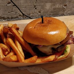 Burger and fries