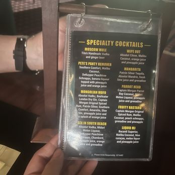 The Billiard Club - speciality cocktails - Sports Bars Near Me - Miami Lakes, Florida