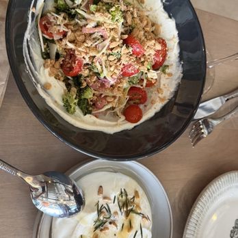 NAIA - Salad and labneh - Mediterranean Near Me - Chicago, Illinois NAIA - Salad and labneh - Mediterranean Near Me - Chicago, Illinois